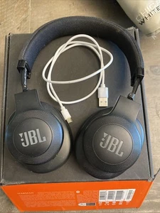 JBL By Harman Wireless Headphones E55BT Over-Ear Black Used Very Good Condition - Picture 1 of 8