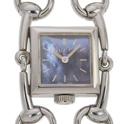 Relojes GUCCI 116.5 Signoria esfera azul acero inoxidable cuarzo analógico... Foto 1 de 4