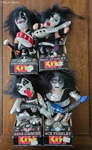 KISS Vintage 1998 Signature Superstars Bean Bags set of 4 - PACKAGING DAMAGED - Picture 1 of 4