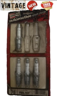 4 - PACK, CHAMPION RBL16Y RBL 16Y Spark Plugs,Stock No. 35,29655,Vintage,NOS - Image 1 of 4