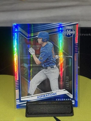 2022 Panini Elite Extra Edition #31 Sterlin Thompson Aspirations Blue #/349 - Image 1 of 2