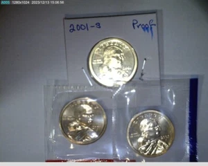 2001 PDS Native American Dollars Unc in mint cello and Proof - Picture 1 of 2