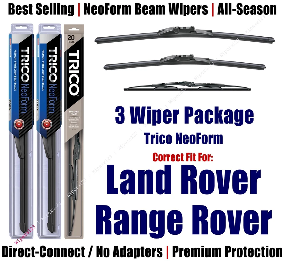 3pk Super-Premium NeoForm Wipers 2013-15 Land Rover Range  Rover 16240/200/30170 - Image 1 of 1