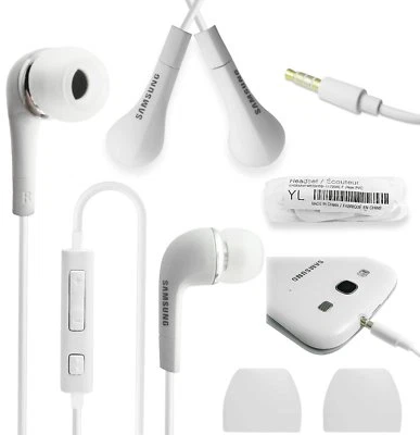 Genuine Samsung Headphones Earphones Earbuds with Mic for S6/S7/S8  - EHS64AVFWE - Image 1 of 4