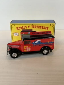 MATCHBOX MODELS OF YESTERYEAR Y-12 CODE 2 1937 GMC VAN MICA AUSTRALIA 2001. - Picture 1 of 4