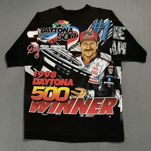 T-shirt Dale Earnhardt NASCAR Daytona 500 Champion vintage anni 90 AOP stampa all over L - Foto 1 di 21
