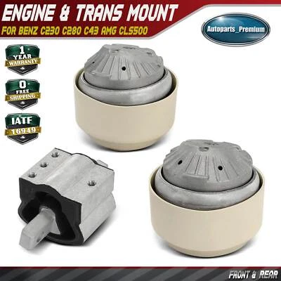 3x Engine Motor & Transmission Mount for Benz C230 C280 C43 AMG CLS500 W211 E300 - Image 1 of 4