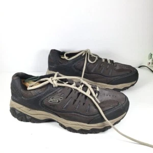 Skechers Men's After Burn Memory Fit Training Sneakers Brown/Black Size 11 - Picture 1 of 9