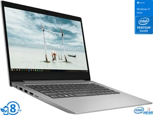 Lenovo IdeaPad 1, 14" HD, Pentium Silver N5030, 4GB RAM, 256GB SSD, Win 10 Home - Picture 1 of 7