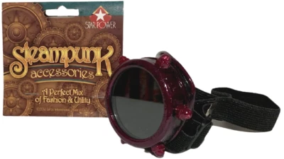 STEAMPUNK MONOCLE GOGGLE Eye Patch Glasses Elastic Strap Costume Goth Punk Toy   - Image 1 of 4