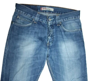 ¡DAÑO! Levi's 512 bootcut hombre jeans más bien 30/28 levis 2011 agotado W30 L28 - Imagen 1 de 6