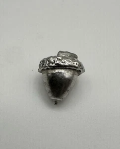 "Pequeña bellota de peltre plateada 3/4""" - Imagen 1 de 3