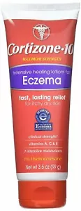 Cortizone 10 Intensive Healing Eczema Lotion Itch Dry Skin Relief 3.5 oz 3 Pack - Picture 1 of 2