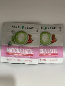 Jade Leaf Matcha Organic Cafe Style Strawberry 2.5 Oz Each (Set of 2) - Picture 1 of 4