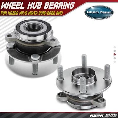 2Pcs Rear Wheel Hub Bearing Assembly for Mazda MX-5 Miata 2016-2022 L4 2.0L RWD - Image 1 of 4