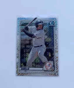 2020 Bowman Chrome #BCP-85 ANTONIO CABELLO Mojo Refractor 1st Card NY Yankees - Picture 1 of 2