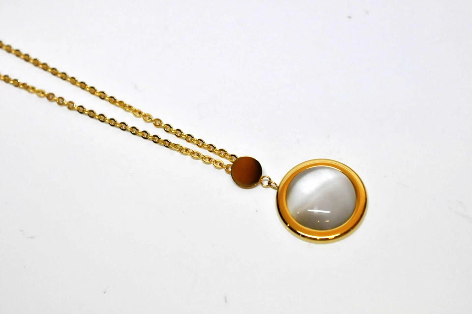 Mike Ellis Damen Halskette Perlmutt Edelstahl weiß SC01-02 IPG 14-KX6498/680 - Bild 1 von 1