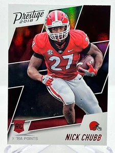 NICK CHUBB RC 2018 Panini Prestige Football #219 Xtra Points ROOKIE ROJO Paralelo - Imagen 1 de 2