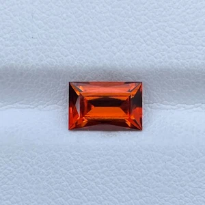 2.00 Cts Natural Hessonite Garnet – Baguette Cut Orange Gemstone - Picture 1 of 5