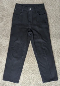 Vintage 90s Gitano Jeans Womens SZ 10 Black Tapered Leg High Waist Mom Jeans - Picture 1 of 9