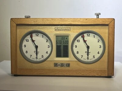 Reloj de Ajedrez Garde Electrónico Vintage Digital Analógico Funciona Excelente Estuche Plus Foto 1 de 4