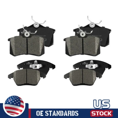 For 2016 - 2018 Volkswagen Beetle Jetta Front Rear Ceramic Brake Pads - Image 1 of 4