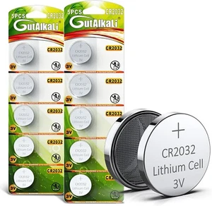 10-Pack CR2032 Batteries 3V Lithium Replacement Coin Button Remote Battery 12/29 - Picture 1 of 1