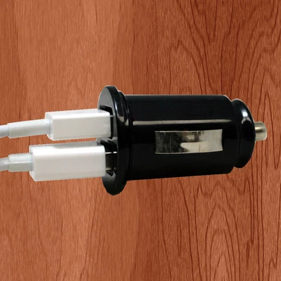 ¡Lo último! Adaptador Cargador Coche Mini Bullet Doble USB 2 Puertos para iPhone 3G 4 S 4G 5 Foto 1 de 4