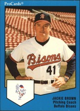 1989 Buffalo Bisons ProCards #1683 Jackie Brown CO
