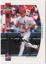 2005 Donruss Jim Edmonds Autographed Signed #296 Team Heroes St Louis Cardinals