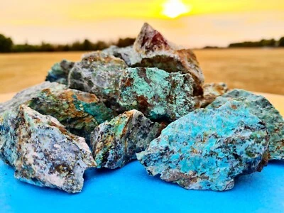 African Turquoise raw 50mm-60mm: purification, clearing your thoughts, ... - Image 1 of 4