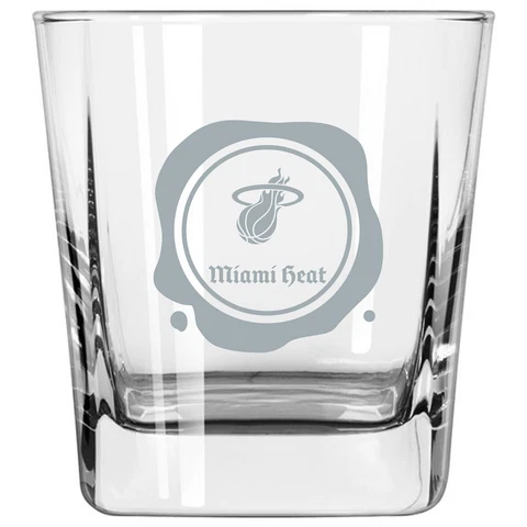Miami Heat 14oz. Frost Stamp Old Fashioned Glass Cover