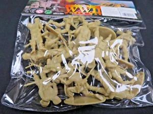 AIRFIX & MARX WWII GERMAN Afrika Korp Toy Soldiers X 20- COPIES - (54MM) - Tan