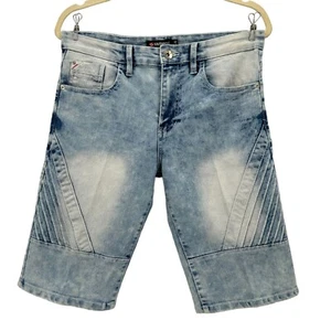 Southpole Distressed Active Flex Acid Wash Denim Jean Shorts Boys 16 - Picture 1 of 4
