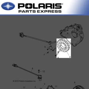 NEW POLARIS RZR XP 4 TURBO S STATOR 4017285 OEM NEW - Picture 1 of 1