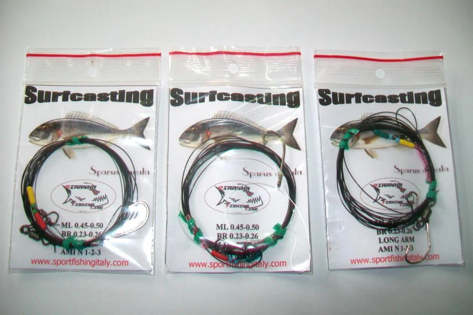 TERMINALI SURFCASTING SET 3 FINALI 1 AMO PESCA DA TERRA ORATE E SARAGHI - Immagine 1 di 2