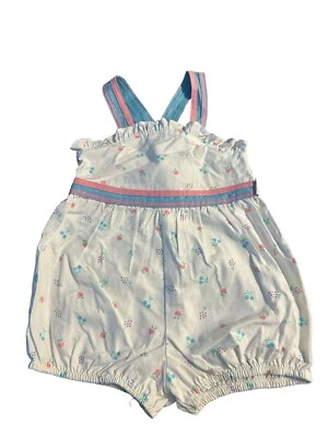 Mameluco vintage Izod bebé niña burbuja pastel floral 2T ¡EXCELENTE ESTADO USADO! Foto 1 de 4