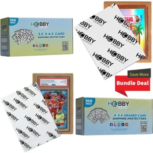 Hobby Armor Bundle - Card Shipping Protectors - 3.5x4.5 and 4x6 - 100 of Each - Picture 1 of 7