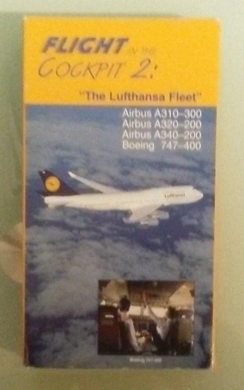 FLIGHT IN THE COCKPIT 2  : THE LUFTHANSA FLEET  VHS VIDEOTAPE   - Image 1 of 1