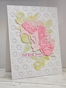 Handmade Greeting Card Keepsake Quality ocbrandy  Get Well Soon d - Picture 1 of 1