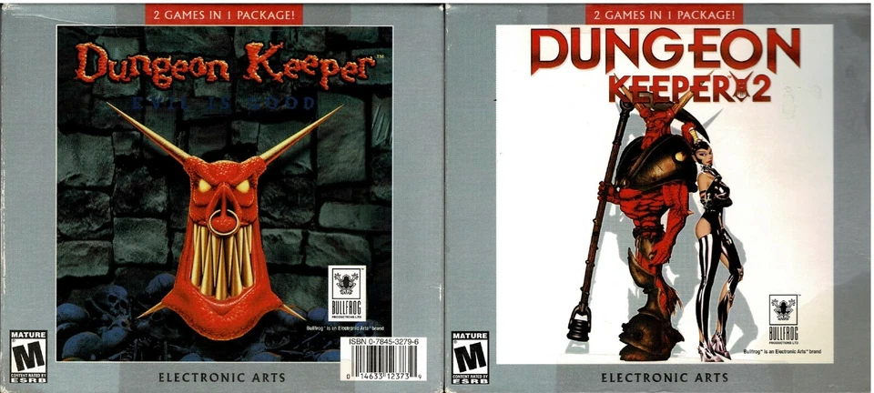 Dungeon Keeper & Dungeon Keeper 2 Pc Both Brand New Sealed DOS Win95 98 Wicked - Image 1 of 2
