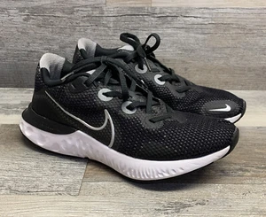 Nike Renew Run Women’s Running Shoes Size 8- Black Silver White CK6360 008 - Picture 1 of 8