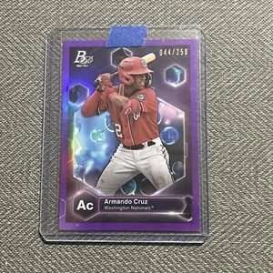 Armando Cruz 2022 Bowman Platinum Precious Elements Purple PE-24 /250 - Picture 1 of 3
