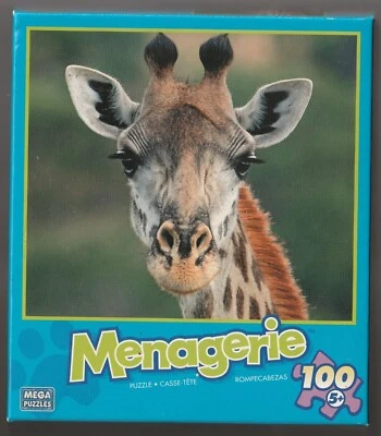 CUTE GIRAFFE MENAGERIE 100 PIECE PUZZLE SEALED MEGA BRANDS INC - Image 1 of 3