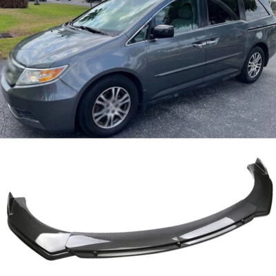 For Honda Odyssey Carbon Fiber Style Car Front Bumper Chin Lip Spoiler Splitter Foto 1 de 4