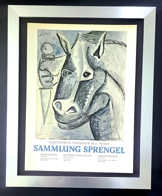 🔥 1967 Pablo Picasso Druck + signiertes Poster - montiert, gerahmt & fertig zum Besitz! - Bild 1 von 3