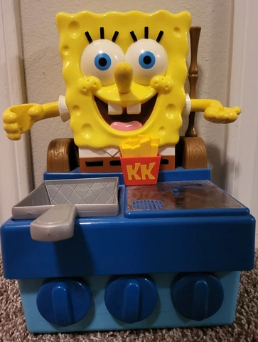 Nickelodeon Spongebob Krusty Krab Krabby Patty Grill Sound Talking Fryer Playset Cover