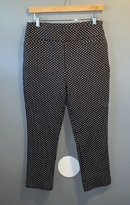 Chicos schlankmachende perfekte Stretch kurze Hose Damen 0,5 S 6 braun Punkte Pull-On - Bild 1 von 12