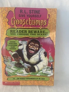 1st Edition #4 Give Yourself Goosebumps Book The Deadly Experiments Of Dr Eek - Bild 1 von 3