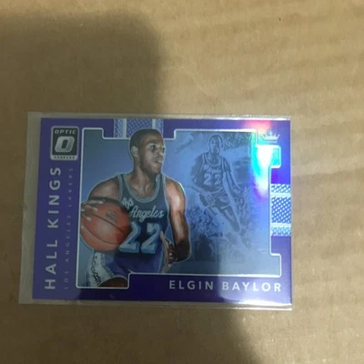 Panini Donruss Optic Hall Kings 2017-18 púrpura Prizm Elgin Baylor #2 patio Foto 1 de 2